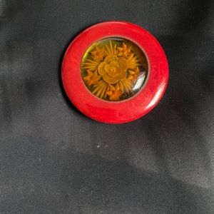 Beautiful Bakelite pin